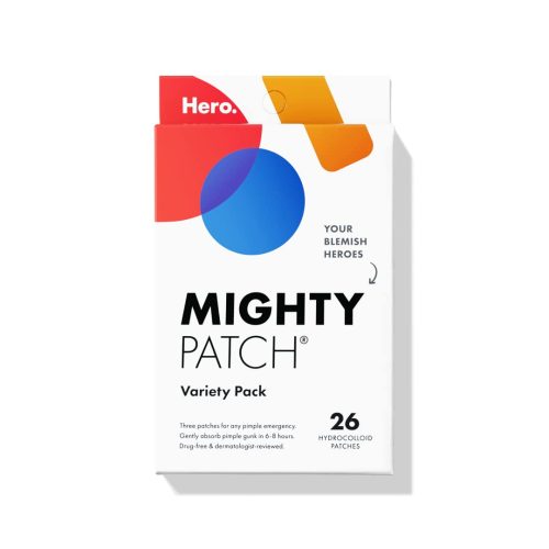 Hero Cosmetics Mighty Patch™ Variety Pack - Hydrocolloid Acne Pimple Patches for Covering Zits and Blemishes