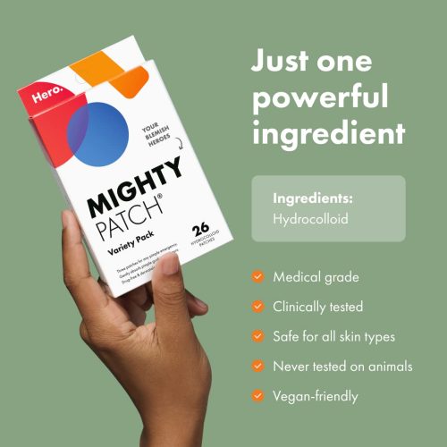 Hero Cosmetics Mighty Patch™ Variety Pack - Hydrocolloid Acne Pimple Patches for Covering Zits and Blemishes - Image 5