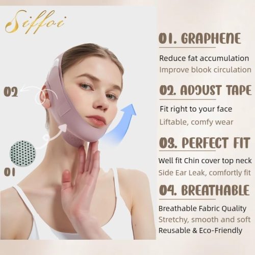 Double Chin Reducer, Graphene V Line Lifting Mask - Image 2
