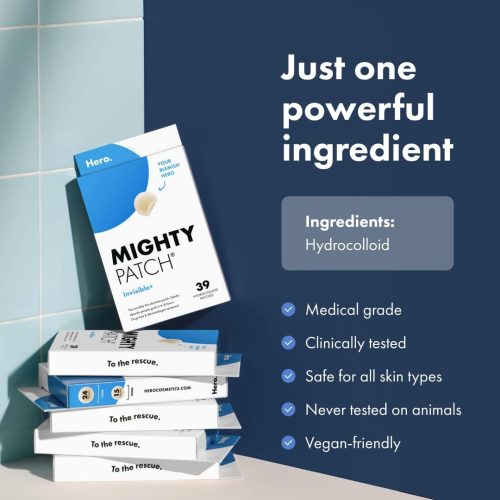 Hero Cosmetics Mighty Patch™ Invisible+ Patch - Daytime Hydrocolloid Acne Pimple Patches - Image 5