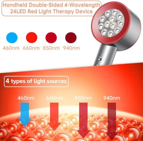 Red Light Therapy with Timing and 4 Modes 470/660/850/940nm Wavelength - Image 2