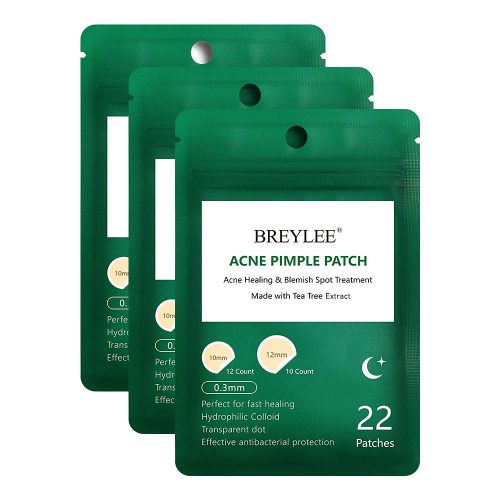 Acne Pimple Patch (66Count), Tea Tree Oil Pimple Patch Acne Pimple Healing Patch Zit Patch Acne Patch Hydrocolloid Patch