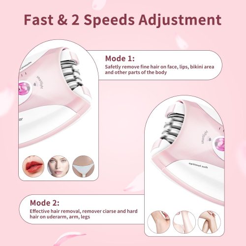 Epilators Hair Removal for Women, 2 Speeds Facial Hair Removal for Women - Image 2