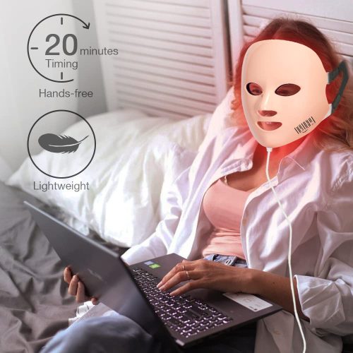 Red Light Therapy Mask for Face Wrinkles, LED Face Mask Light Therapy,7 Colors Photon Red Light Therapy Mask for Face - Image 6