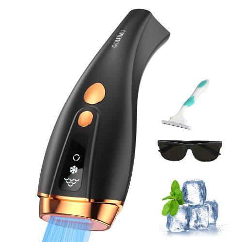 IPL Laser Hair Removal Device for Women and Men Permanent with Painless Ice Cooling