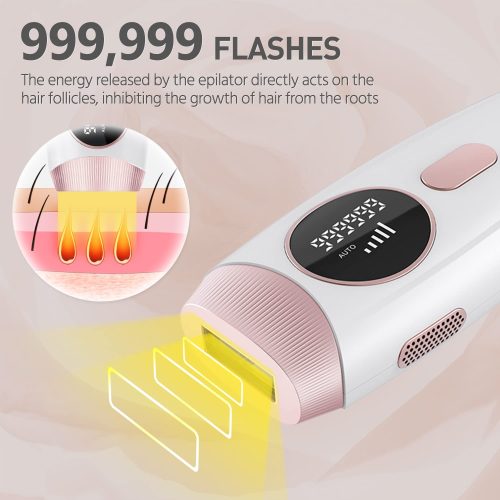Laser Hair Removal for Women and Men IPL Hair Remover Facial Whole Body Machine Permanent Painless Device at Home 999,999 Flashes - Image 2
