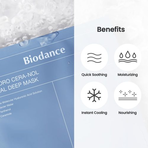 Hydro Cera-nol Real Deep Mask, Overnight Hydrogel Mask, Soothing, Moisturizing, Nourishing - Image 4