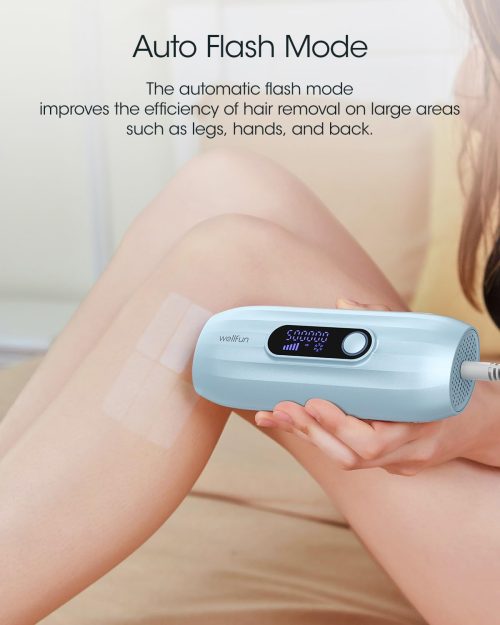 Laser Hair Removal - Wellfun Ice-Cooling lPL Home Use Hair Removal for Women and Men - Nearly Painless & Long-Lasting Results - 2 Treatment Models & 5 Energy Level - Image 6