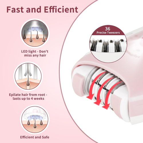 Epilators Hair Removal for Women, 2 Speeds Facial Hair Removal for Women - Image 3