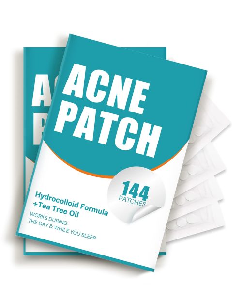 Acne Pimple Patch, Hydrocolloid Acne Patch with Tea Tree Oil, Invisible Acne Spot Treatment