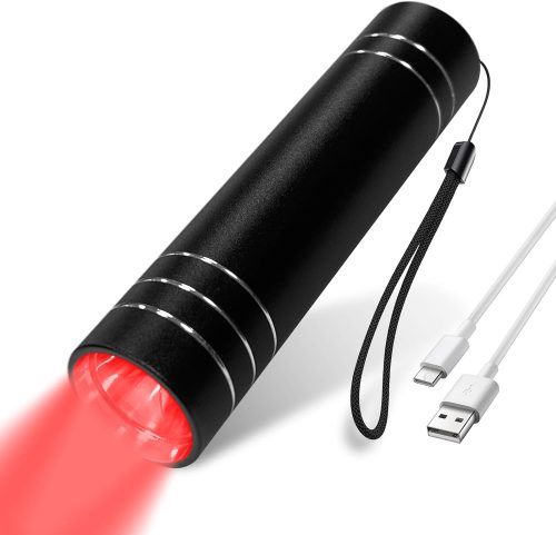 Red Light Therapy Lamp, 660nm Red Light & 850nm Infrared Lamp Therapy Torch with Timer
