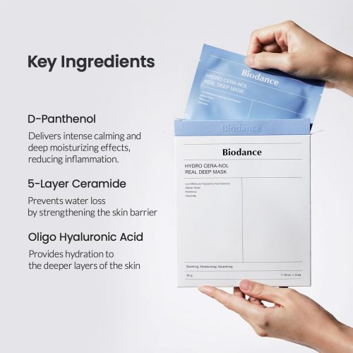 Hydro Cera-nol Real Deep Mask, Overnight Hydrogel Mask, Soothing, Moisturizing, Nourishing - Image 7