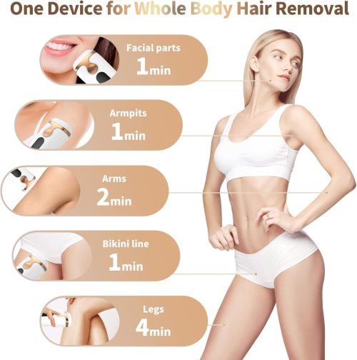 IPL Laser Hair Removal Device Permanent Painless Remover Reduction in Hair Regrowth - Image 7