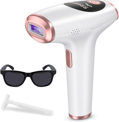 Laser Hair Removal for Women and Men Permanent IPL Hair Removal at-Home 999,999 Flashes Painless Hair Remover on Armpits Back Legs Arms Face Bikini Line