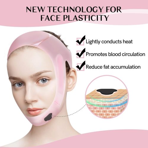 V Line Face Lift Tape, Silicone Chin Strap Reusable Soft Lifting Strap for Women and Men, 23-27in - Image 4