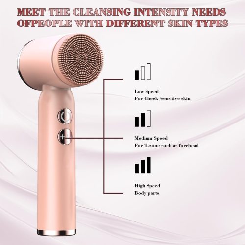 Facial Cleansing Brush,6 in 1 Electric Face Scrubber Facial Spin Rechargable IPX6 Waterproof Face Scrubber with 6 Brush Heads - Image 8
