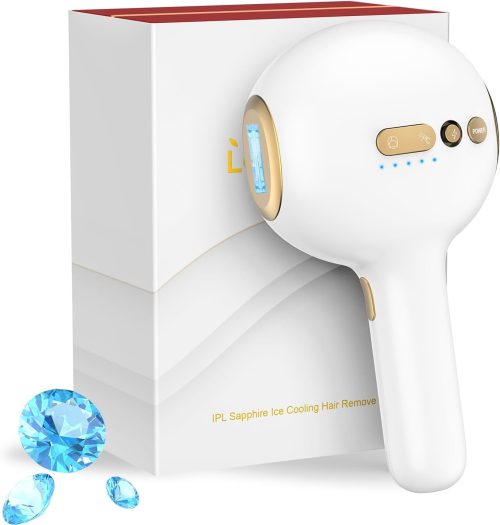 Laser Hair Removal, IPL Laser Hair Removal for Women and Men, 32°F Sapphire Ice Cooling System, Laser Hair Removal Device at Home
