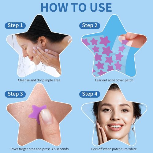 Pimple Patches for Face, Cute Star Pimple Patches with Salicylic Acid - Image 5