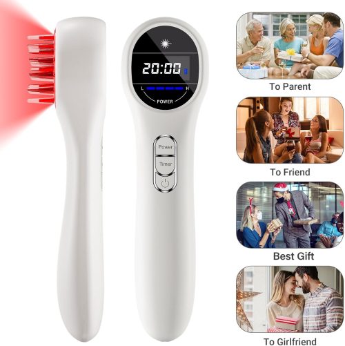Red Light Comb, 650nm Near Infrared Light Device for Body Pain Relief, Timer Red Light Threapy for Joint, Head Muscle & Tissue - Image 7