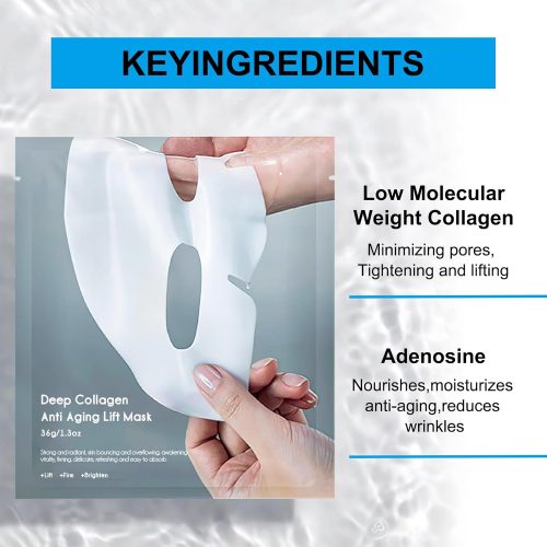 Collagen Face Mask - Hydrating Overnight Collagen Face Mask Deep Collagen Anti Wrinkle Lifting Mask - Image 6