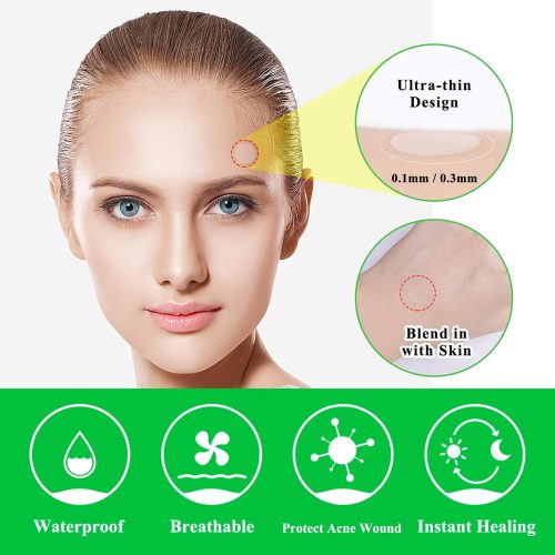 Acne Pimple Patch (66Count), Tea Tree Oil Pimple Patch Acne Pimple Healing Patch Zit Patch Acne Patch Hydrocolloid Patch - Image 4
