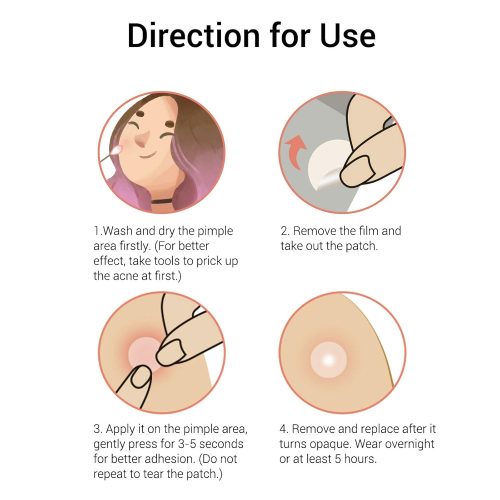 Acne Pimple Patch (66Count), Tea Tree Oil Pimple Patch Acne Pimple Healing Patch Zit Patch Acne Patch Hydrocolloid Patch - Image 7