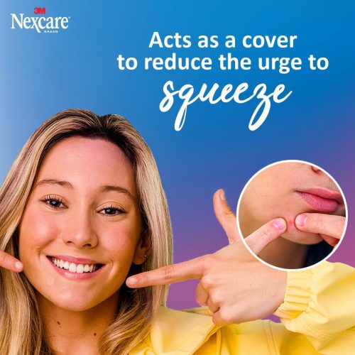 Nexcare Thin and Transparent Acne Patch, Skin Cover Absorbs Pus and Oil from Clogged Pores, Made with hydrocolloid, tab Allows for Easy Removal from Liner - 117 Pimple Patches - Image 8