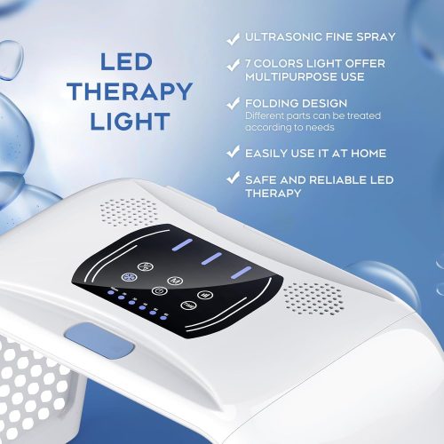 7 Color Light Therapy Mask Beauty Photon Skin Phototherapy Machine with Spray Function, LED Therapy for Face - Image 4