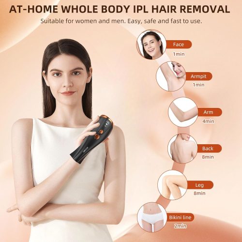 IPL Laser Hair Removal Device for Women and Men Permanent with Painless Ice Cooling - Image 5