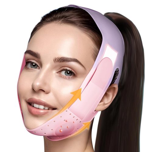 Reusable V Line Face Strap, Soft Silicone Chin Strap for Women 23-27 Inches(Skin tone) - Image 3