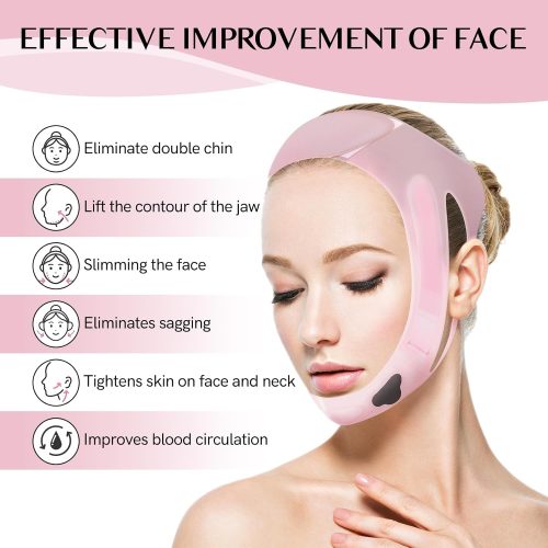 V Line Face Lift Tape, Silicone Chin Strap Reusable Soft Lifting Strap for Women and Men, 23-27in - Image 5