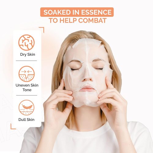 Intensive Ampoule Mask 2X Collagen with Adenosine for Wrinkles for Dull and Sensitive Skin（10 sheets） - Image 8