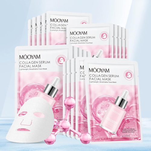 Collagen Face Mask Skin Care Hydrating Face Masks, Brightening and Anti Aging Face Sheet Masks