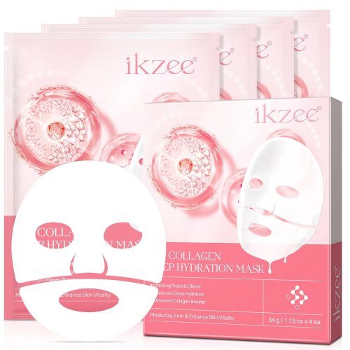 Collagen Face Mask 34g x 4ea, Bio-Collagen Real Deep Mask