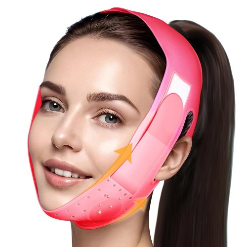 Reusable V Line Face Strap, Soft Silicone Chin Strap for Women 23-27 Inches(Skin tone) - Image 2