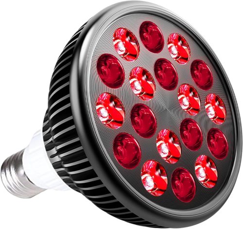 Red Light Therapy Lamp with Lamp Holder, 660nm Red and 850nm Near Infrared Combo Wavelength LED Red Light Bulb - Image 2