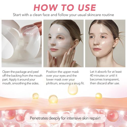 Collagen Face Mask 34g x 4ea, Bio-Collagen Real Deep Mask - Image 4