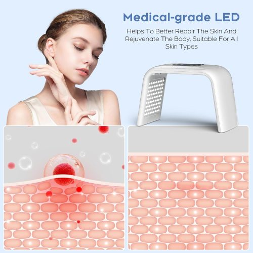7 Color Light Therapy Mask Beauty Photon Skin Phototherapy Machine with Spray Function, LED Therapy for Face - Image 5
