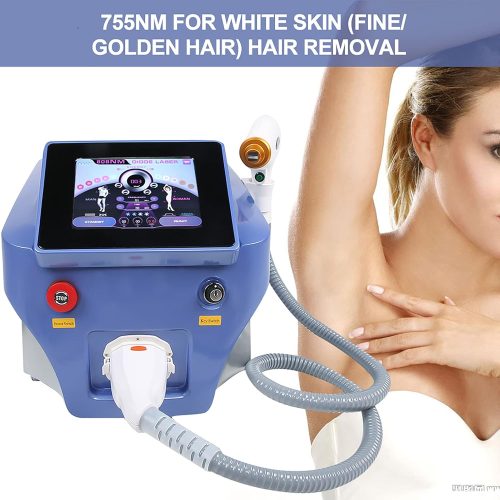 Hair Removal Machine, Vertical Type 3 Wavelength 808 Hair Remover Device Permanent Hair Remover with Cooling Function Hair Removal - Image 2