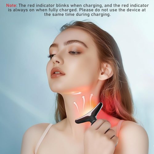 Face Neck Tool for Skin Care, Electric Neck Face Lifting Device for Wrinkle Removal Black - Image 4