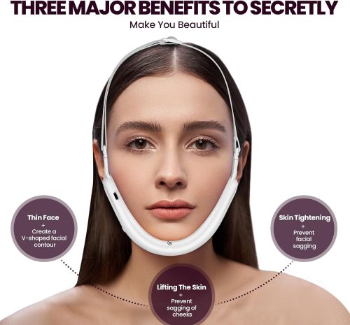 Electric Double Chin Device and V-Face Machine with 8 Modes and 15 Gear Adjustable Intensities - Image 2