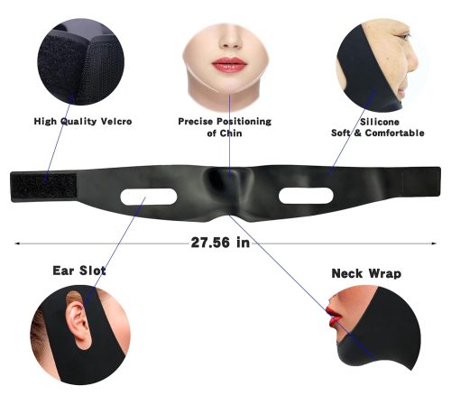 Silicone Chin Strap，V Line Face Mask Face Strap，Chin Mask（2 pack） - Image 5