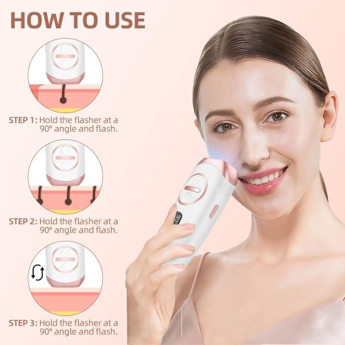 Laser Hair Removal, IPL Hair Removal with Cooling for Women and Men, Permanent Hair Removal Device Upgrade 999999 Flashes for Face Armpit Arm Bikini Line Leg Whole Body - Image 4