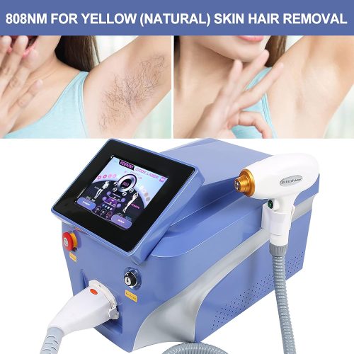 Hair Removal Machine, Vertical Type 3 Wavelength 808 Hair Remover Device Permanent Hair Remover with Cooling Function Hair Removal - Image 4