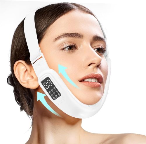 Electric Double Chin Device and V-Face Machine with 8 Modes and 15 Gear Adjustable Intensities