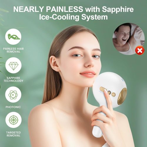 Laser Hair Removal, IPL Laser Hair Removal for Women and Men, 32°F Sapphire Ice Cooling System, Laser Hair Removal Device at Home - Image 4