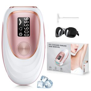 Laser Hair Removal, IPL Hair Removal with Ice-Cooling System for Painless & Long-Lasting Result