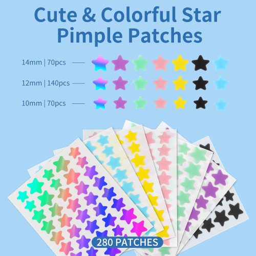 Pimple Patches for Face, Cute Star Pimple Patches with Salicylic Acid - Image 2