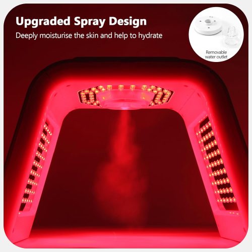 7 Colors Face Mask with Spray, Yofuly Professional Led Light Face Tool - Image 2