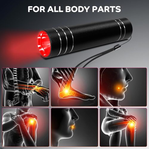 Red Light Therapy Lamp, 660nm Red Light & 850nm Infrared Lamp Therapy Torch with Timer - Image 5